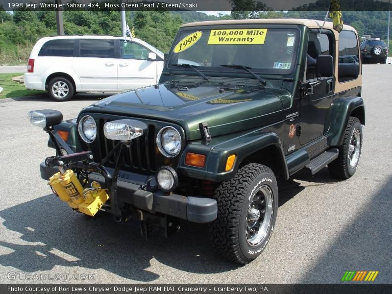 Moss Green Pearl / Green/Khaki 1998 Jeep Wrangler Sahara 4x4