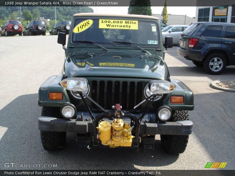 Moss Green Pearl / Green/Khaki 1998 Jeep Wrangler Sahara 4x4
