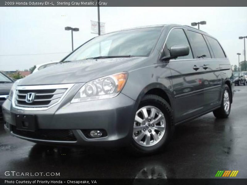 Sterling Gray Metallic / Gray 2009 Honda Odyssey EX-L