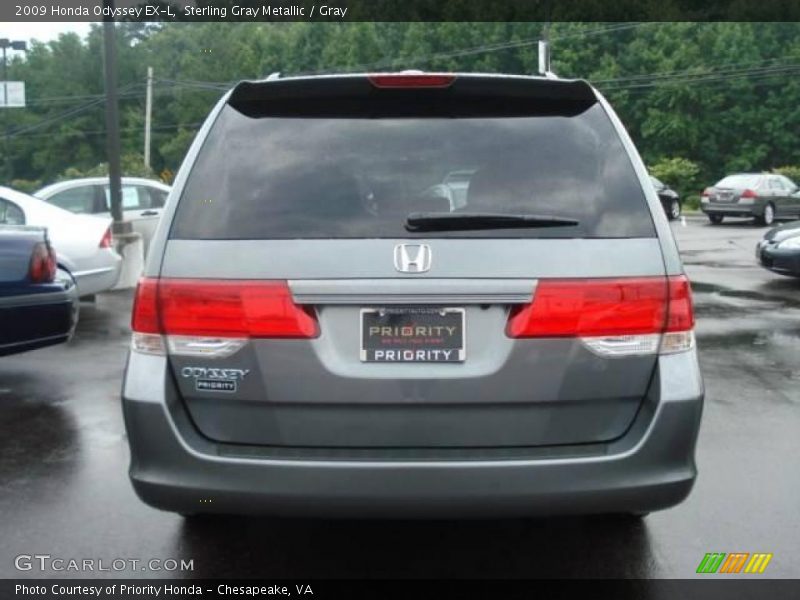 Sterling Gray Metallic / Gray 2009 Honda Odyssey EX-L