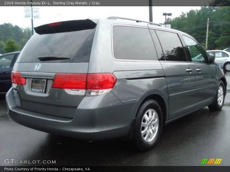 Sterling Gray Metallic / Gray 2009 Honda Odyssey EX-L