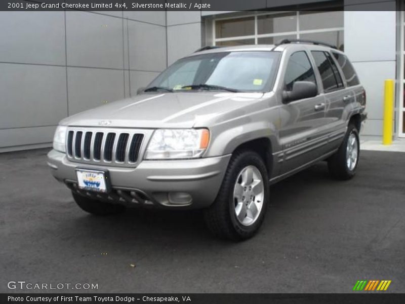 Silverstone Metallic / Agate 2001 Jeep Grand Cherokee Limited 4x4