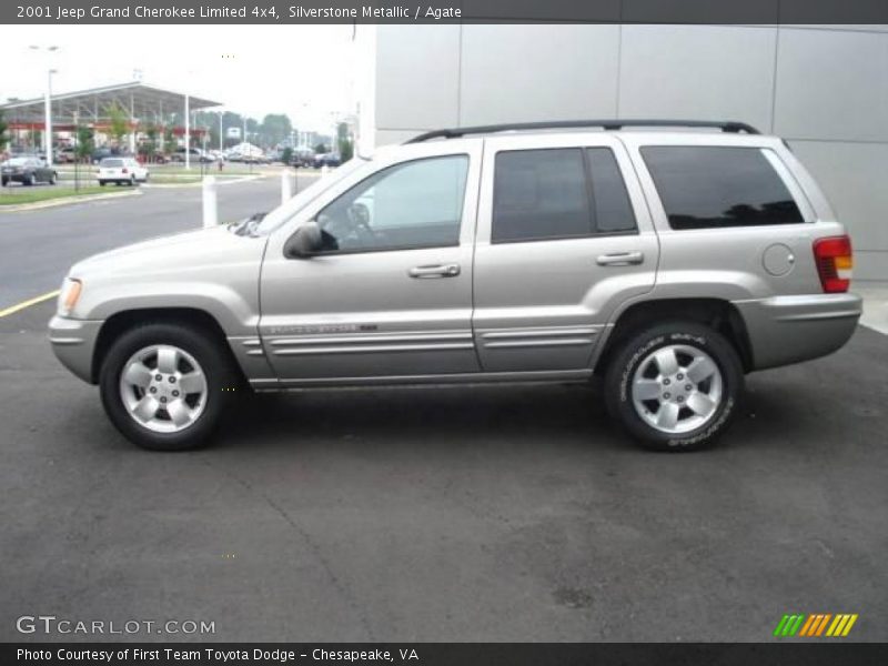 Silverstone Metallic / Agate 2001 Jeep Grand Cherokee Limited 4x4