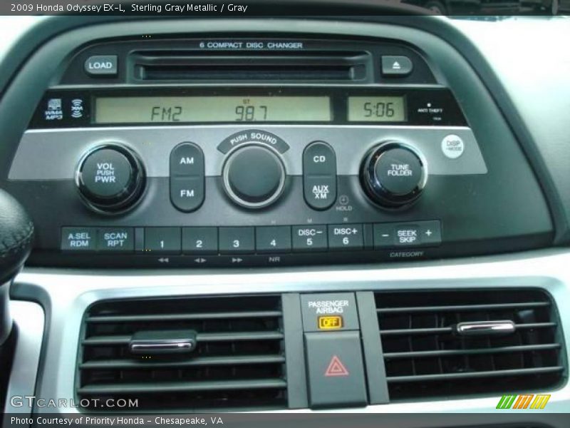 Sterling Gray Metallic / Gray 2009 Honda Odyssey EX-L