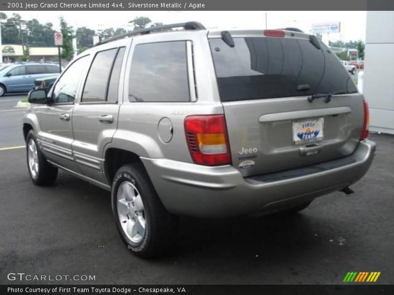Silverstone Metallic / Agate 2001 Jeep Grand Cherokee Limited 4x4