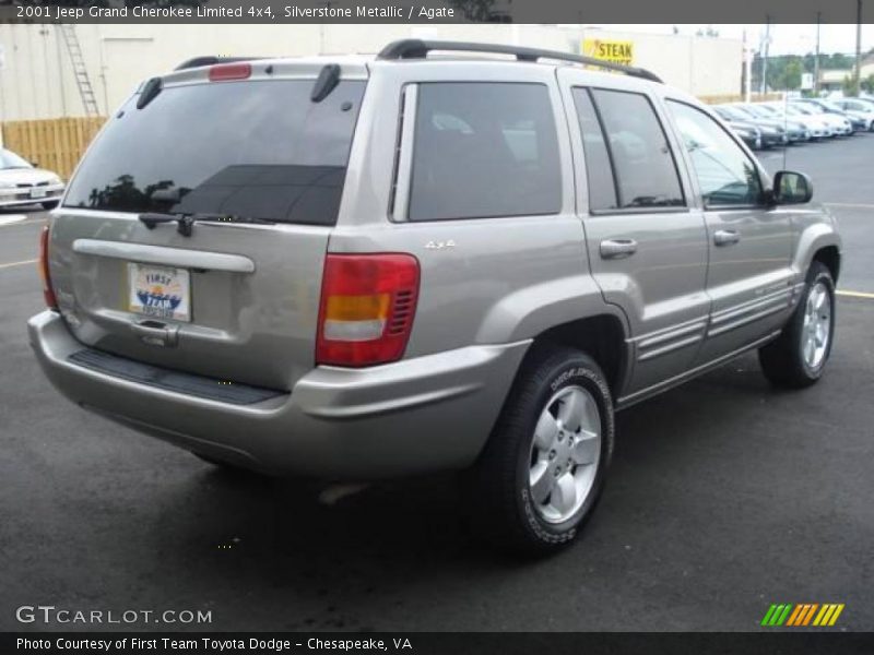 Silverstone Metallic / Agate 2001 Jeep Grand Cherokee Limited 4x4