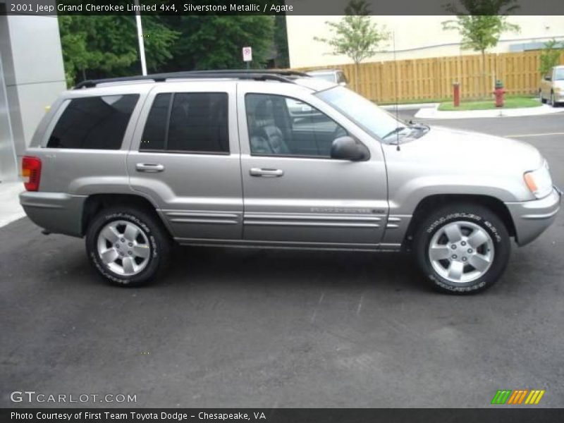 Silverstone Metallic / Agate 2001 Jeep Grand Cherokee Limited 4x4