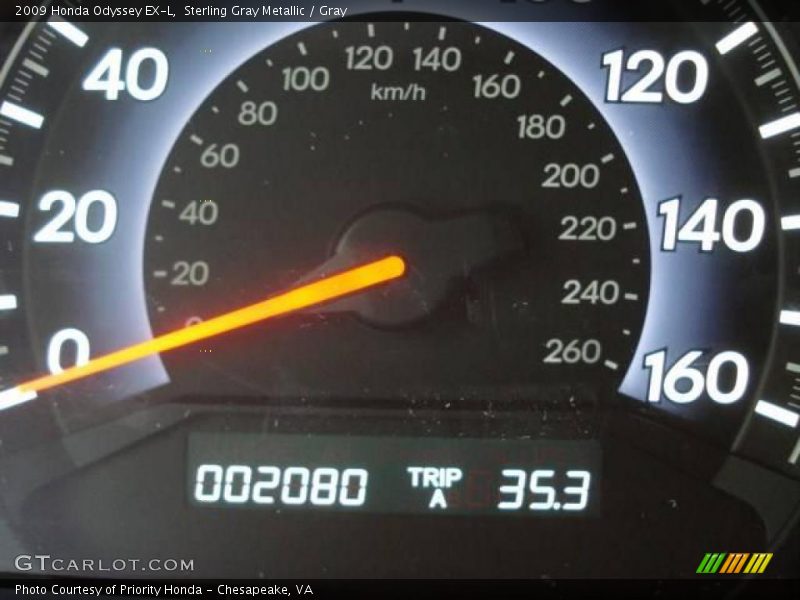 Sterling Gray Metallic / Gray 2009 Honda Odyssey EX-L