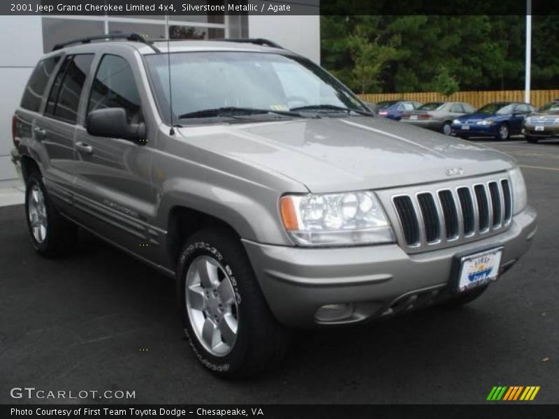 Silverstone Metallic / Agate 2001 Jeep Grand Cherokee Limited 4x4