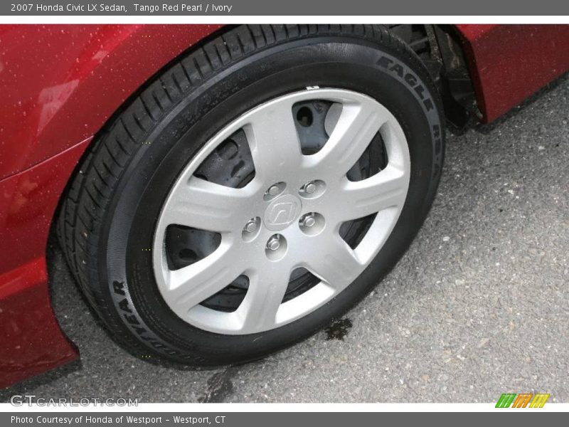Tango Red Pearl / Ivory 2007 Honda Civic LX Sedan