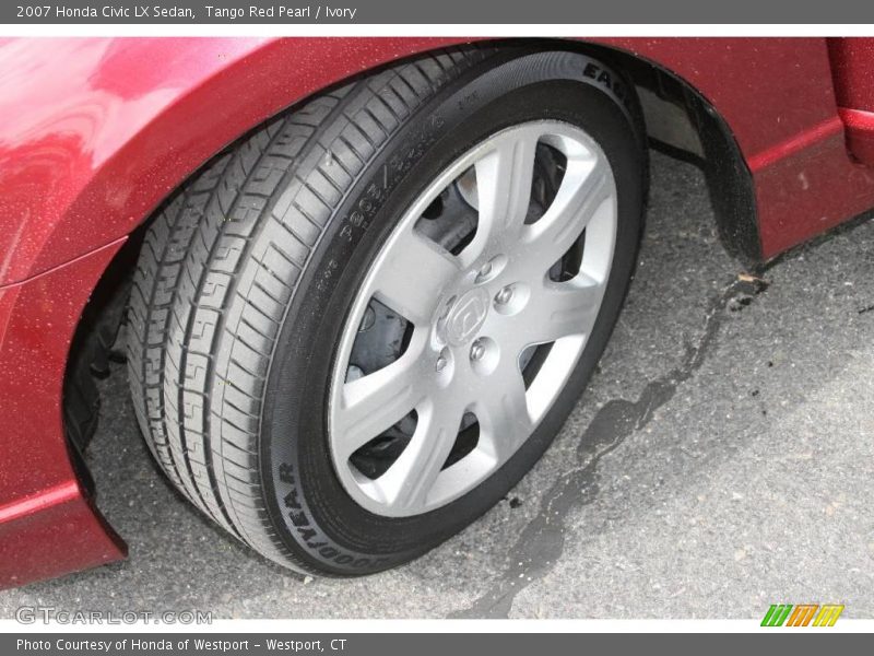 Tango Red Pearl / Ivory 2007 Honda Civic LX Sedan