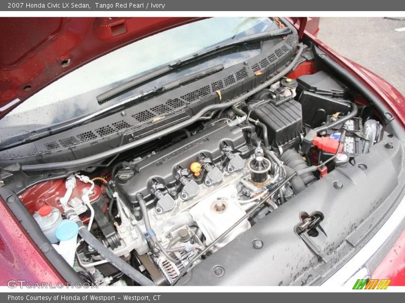 Tango Red Pearl / Ivory 2007 Honda Civic LX Sedan