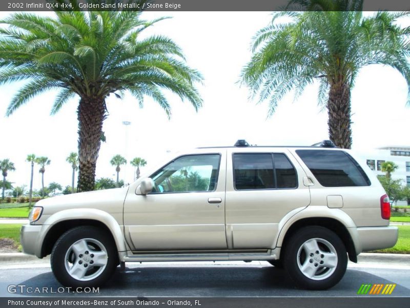Golden Sand Metallic / Stone Beige 2002 Infiniti QX4 4x4