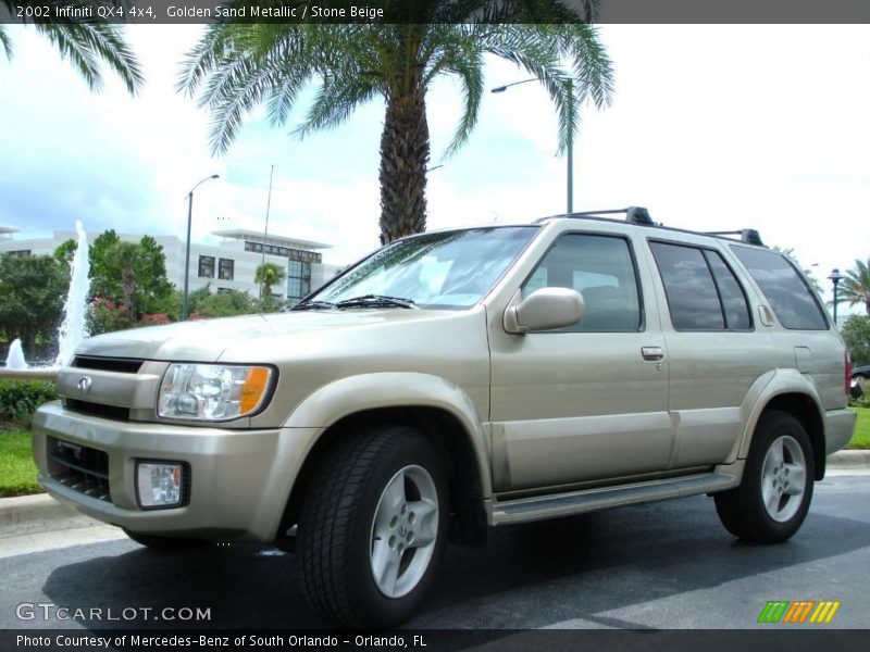 Golden Sand Metallic / Stone Beige 2002 Infiniti QX4 4x4
