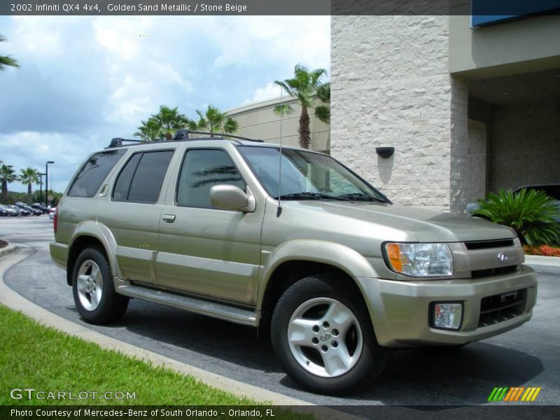 Golden Sand Metallic / Stone Beige 2002 Infiniti QX4 4x4