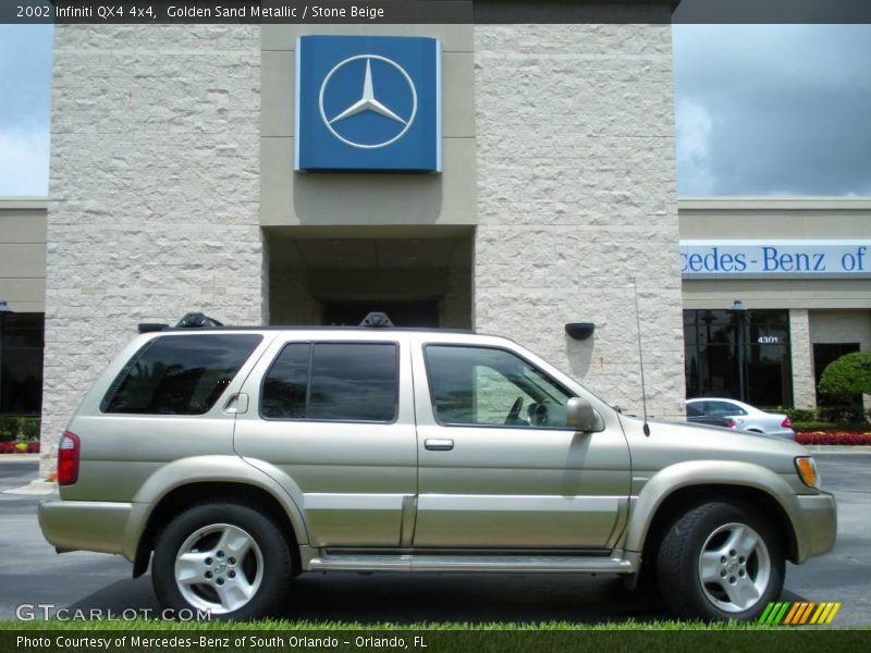 Golden Sand Metallic / Stone Beige 2002 Infiniti QX4 4x4
