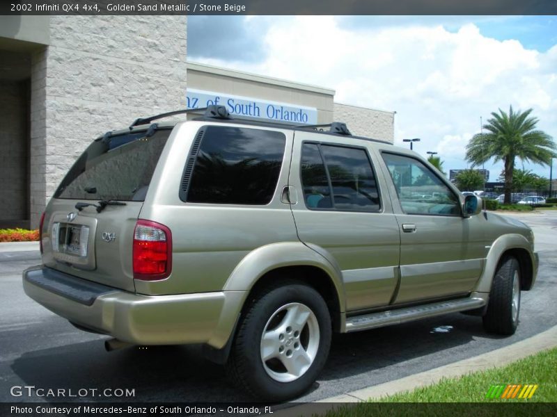 Golden Sand Metallic / Stone Beige 2002 Infiniti QX4 4x4