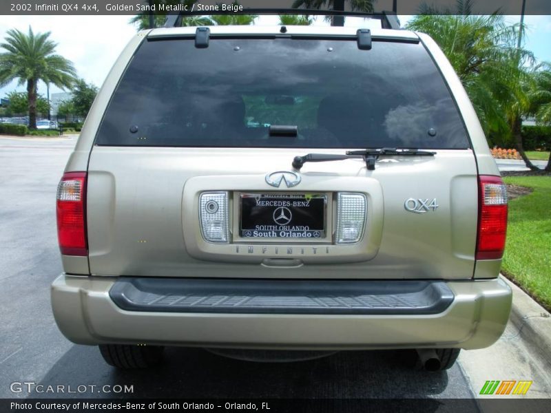Golden Sand Metallic / Stone Beige 2002 Infiniti QX4 4x4