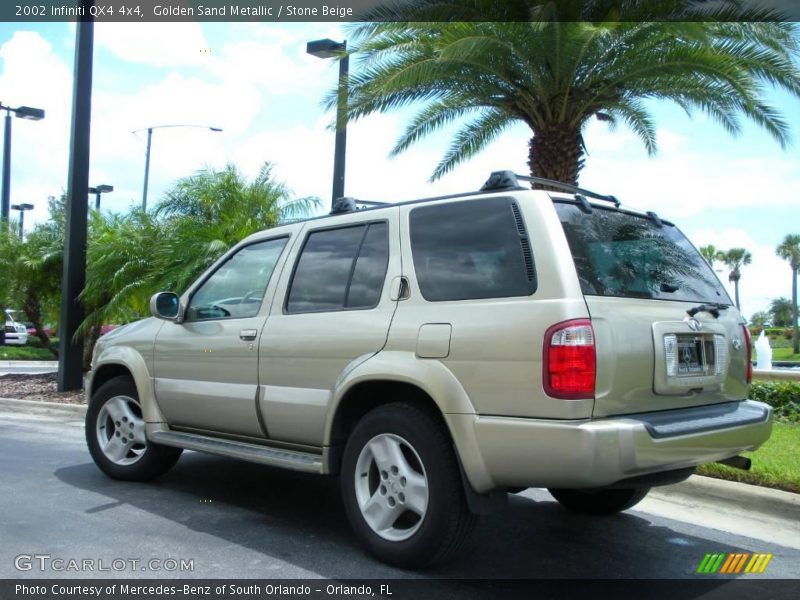 Golden Sand Metallic / Stone Beige 2002 Infiniti QX4 4x4