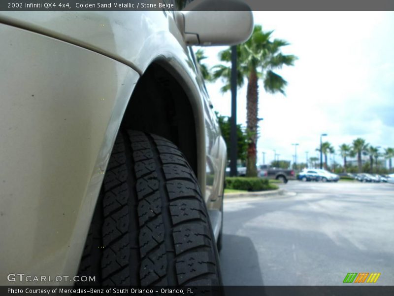 Golden Sand Metallic / Stone Beige 2002 Infiniti QX4 4x4