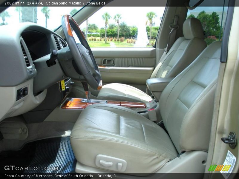 Golden Sand Metallic / Stone Beige 2002 Infiniti QX4 4x4