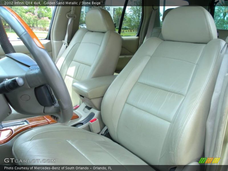 Golden Sand Metallic / Stone Beige 2002 Infiniti QX4 4x4