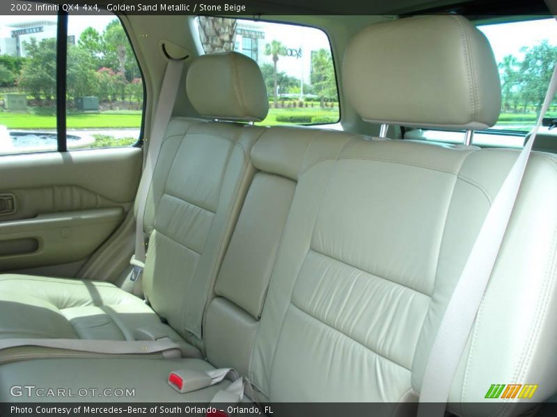 Golden Sand Metallic / Stone Beige 2002 Infiniti QX4 4x4