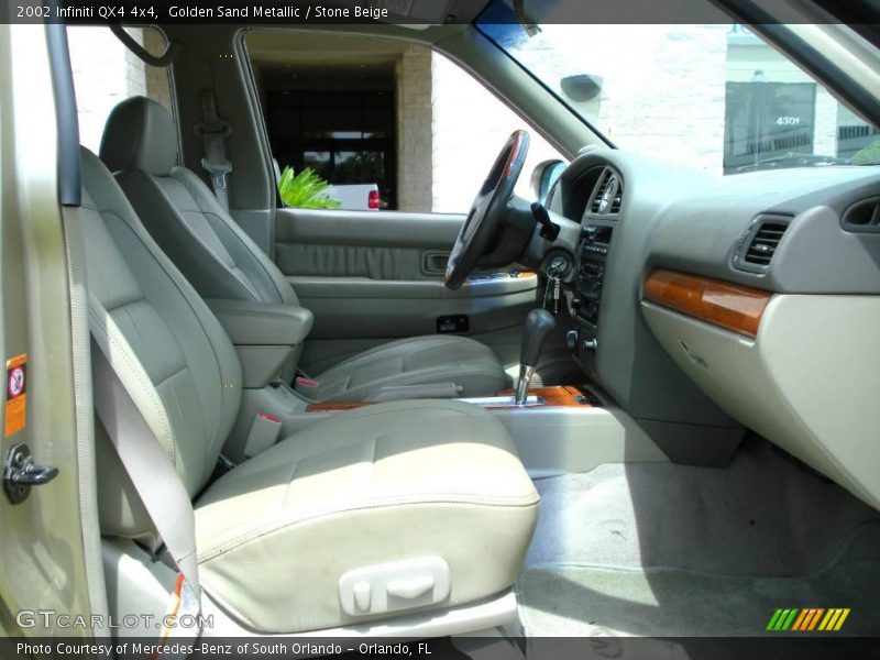 Golden Sand Metallic / Stone Beige 2002 Infiniti QX4 4x4