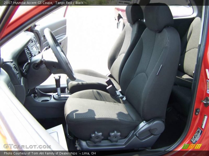 Tango Red / Black 2007 Hyundai Accent GS Coupe