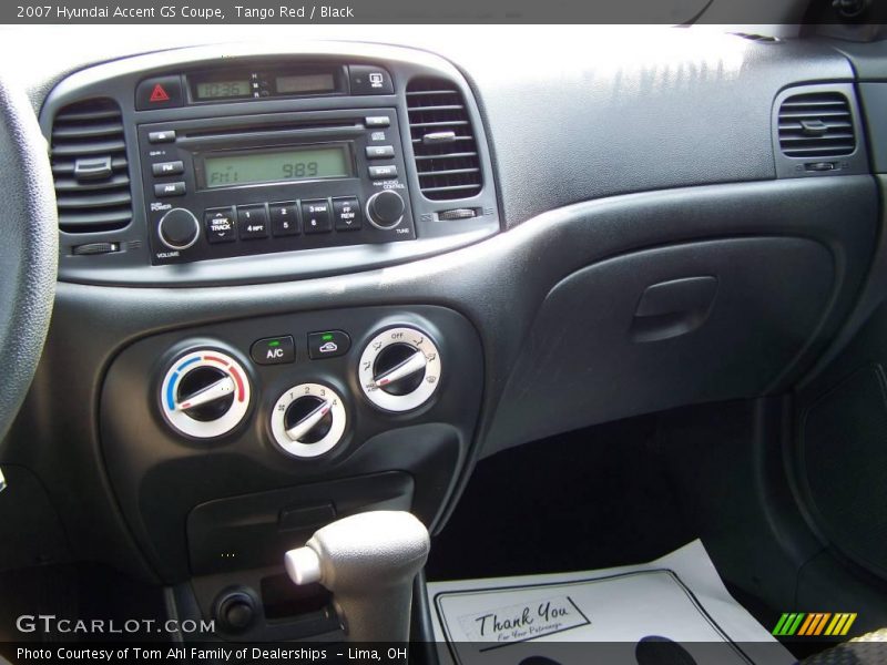 Tango Red / Black 2007 Hyundai Accent GS Coupe