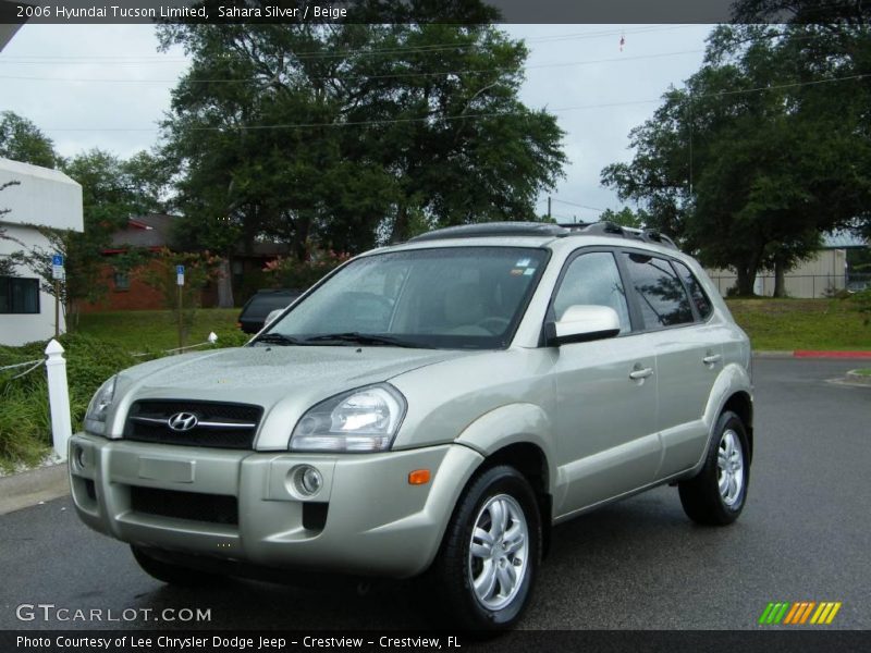 Sahara Silver / Beige 2006 Hyundai Tucson Limited