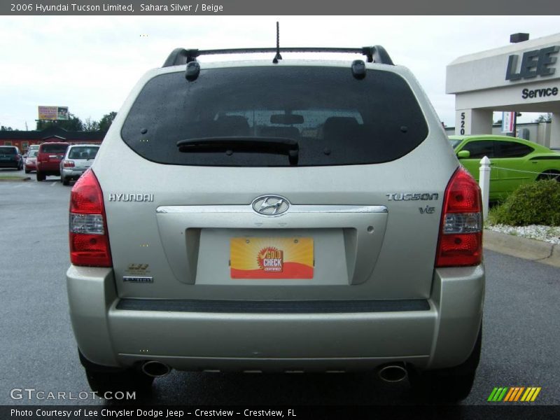 Sahara Silver / Beige 2006 Hyundai Tucson Limited