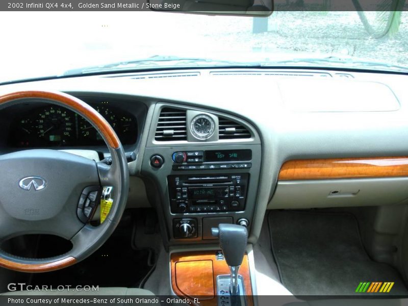 Golden Sand Metallic / Stone Beige 2002 Infiniti QX4 4x4