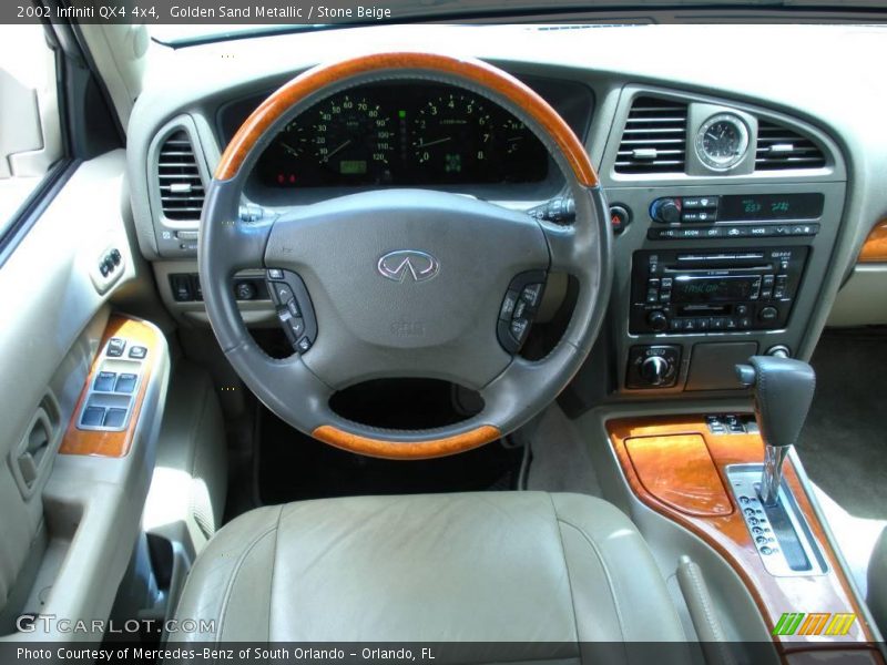 Golden Sand Metallic / Stone Beige 2002 Infiniti QX4 4x4