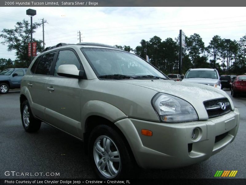 Sahara Silver / Beige 2006 Hyundai Tucson Limited