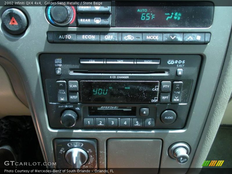 Golden Sand Metallic / Stone Beige 2002 Infiniti QX4 4x4
