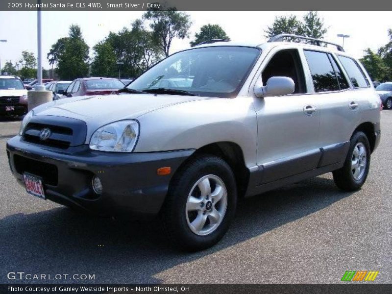 Smart Silver / Gray 2005 Hyundai Santa Fe GLS 4WD