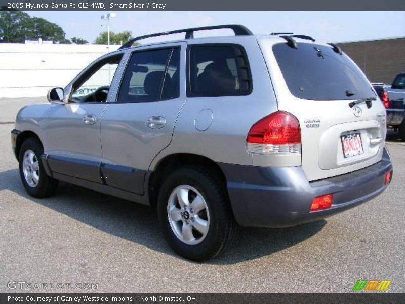 Smart Silver / Gray 2005 Hyundai Santa Fe GLS 4WD