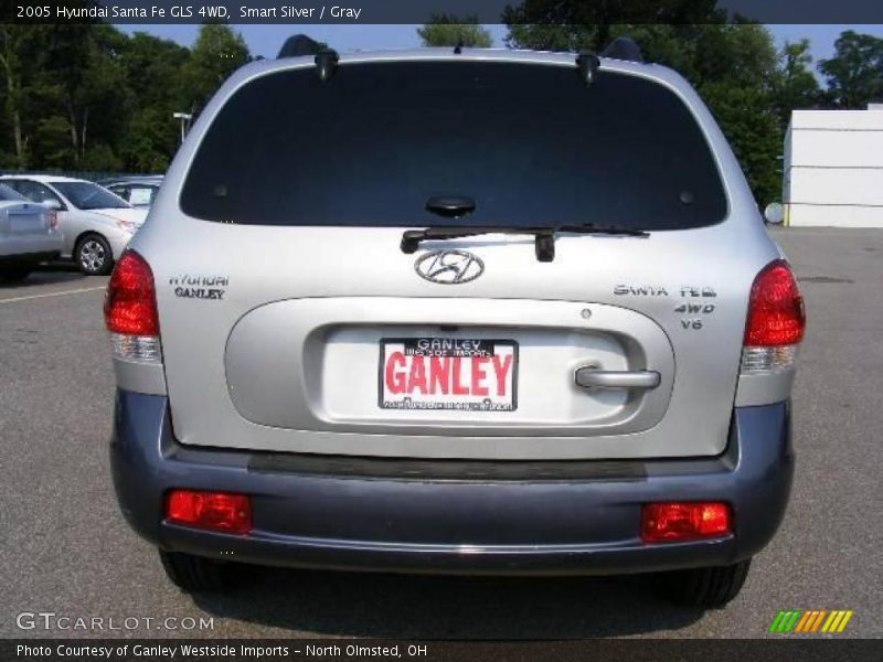 Smart Silver / Gray 2005 Hyundai Santa Fe GLS 4WD