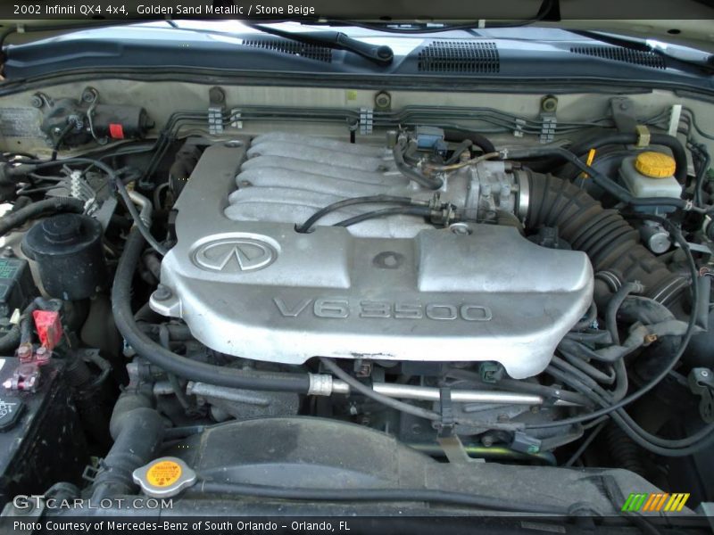 Golden Sand Metallic / Stone Beige 2002 Infiniti QX4 4x4