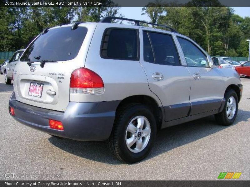 Smart Silver / Gray 2005 Hyundai Santa Fe GLS 4WD
