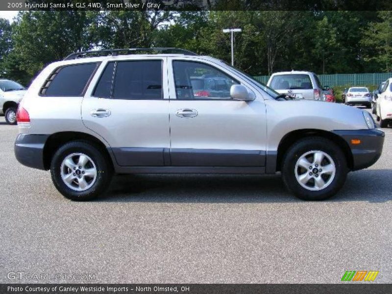 Smart Silver / Gray 2005 Hyundai Santa Fe GLS 4WD