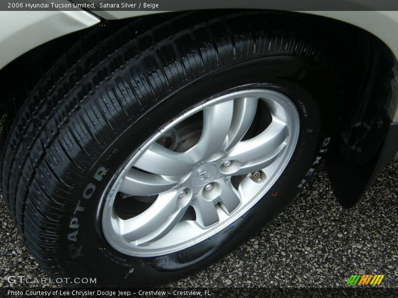 Sahara Silver / Beige 2006 Hyundai Tucson Limited