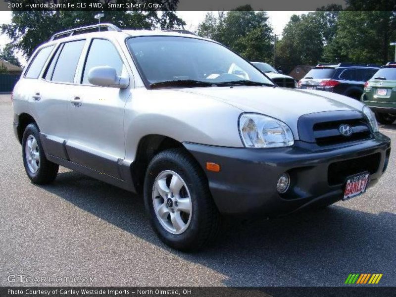 Smart Silver / Gray 2005 Hyundai Santa Fe GLS 4WD
