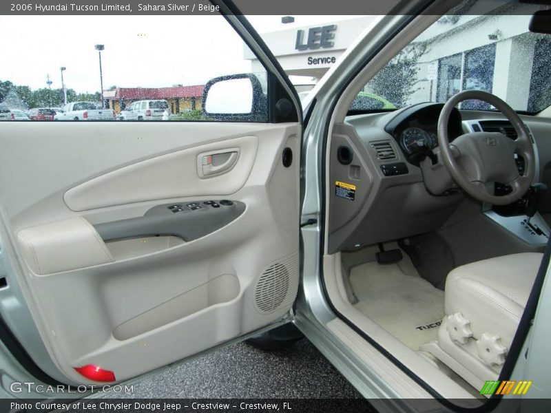 Sahara Silver / Beige 2006 Hyundai Tucson Limited