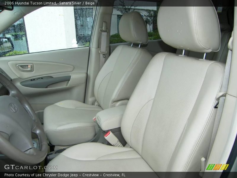 Sahara Silver / Beige 2006 Hyundai Tucson Limited