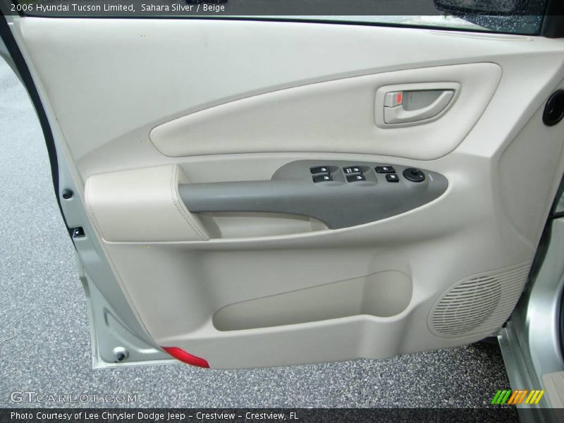 Sahara Silver / Beige 2006 Hyundai Tucson Limited