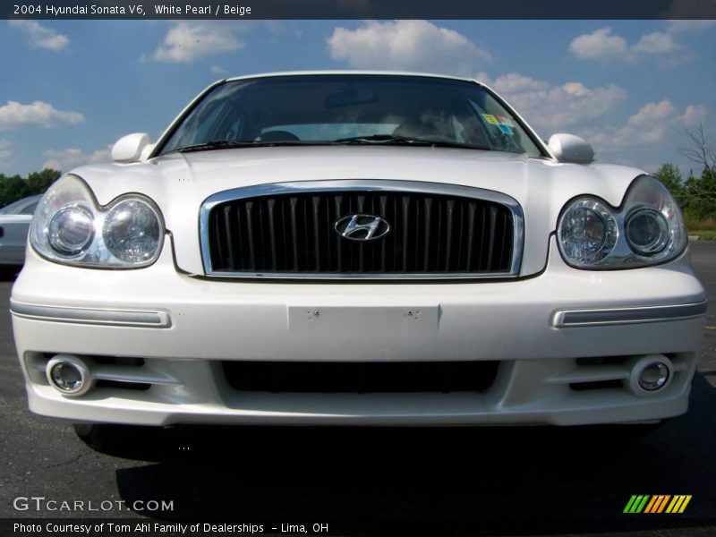 White Pearl / Beige 2004 Hyundai Sonata V6