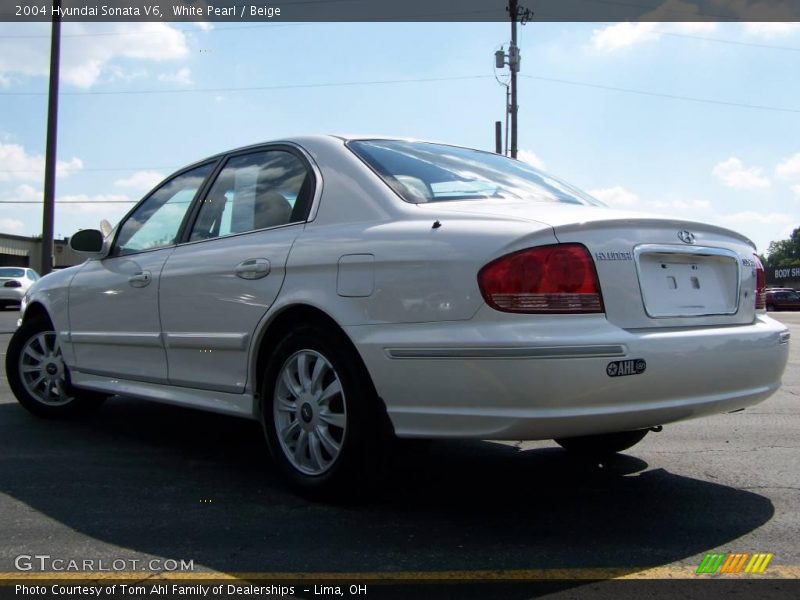 White Pearl / Beige 2004 Hyundai Sonata V6