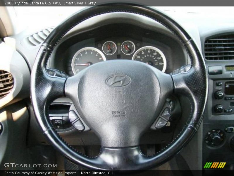 Smart Silver / Gray 2005 Hyundai Santa Fe GLS 4WD